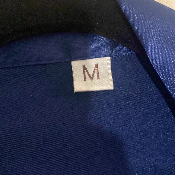 NEVER WORN! Blue satin pj set. - Picture 2 of 4